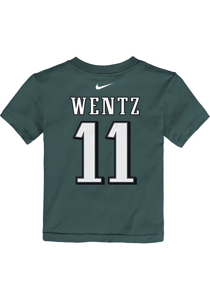Carson Wentz Philadelphia Eagles Toddler Midnight Green Name and Number Short Sleeve Player T Shirt