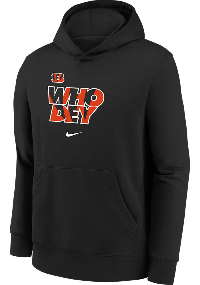 Cincinnati Bengals Hoodies Mens No 1 Who Dey All Over Print - Anynee