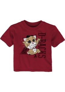 D. Baxter the Bobcat Arizona Diamondbacks Infant Baby Mascot Short Sleeve T-Shirt Red