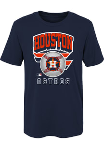 Houston Astros Boys Navy Blue Ninety Seven Short Sleeve T-Shirt
