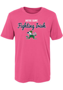 Notre Dame Fighting Irish Girls Pink Big Game Short Sleeve T-Shirt