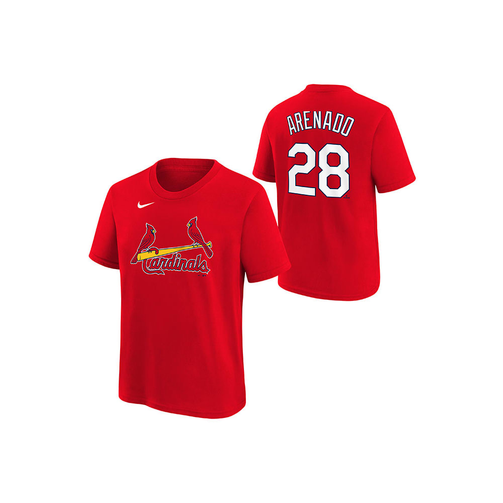 Jersey Ninja - St Louis Cardinals Red Nolan Arenado Crossover Hockey Jersey