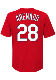 Nolan Arenado St Louis Cardinals Youth Red Name and Number Player Tee