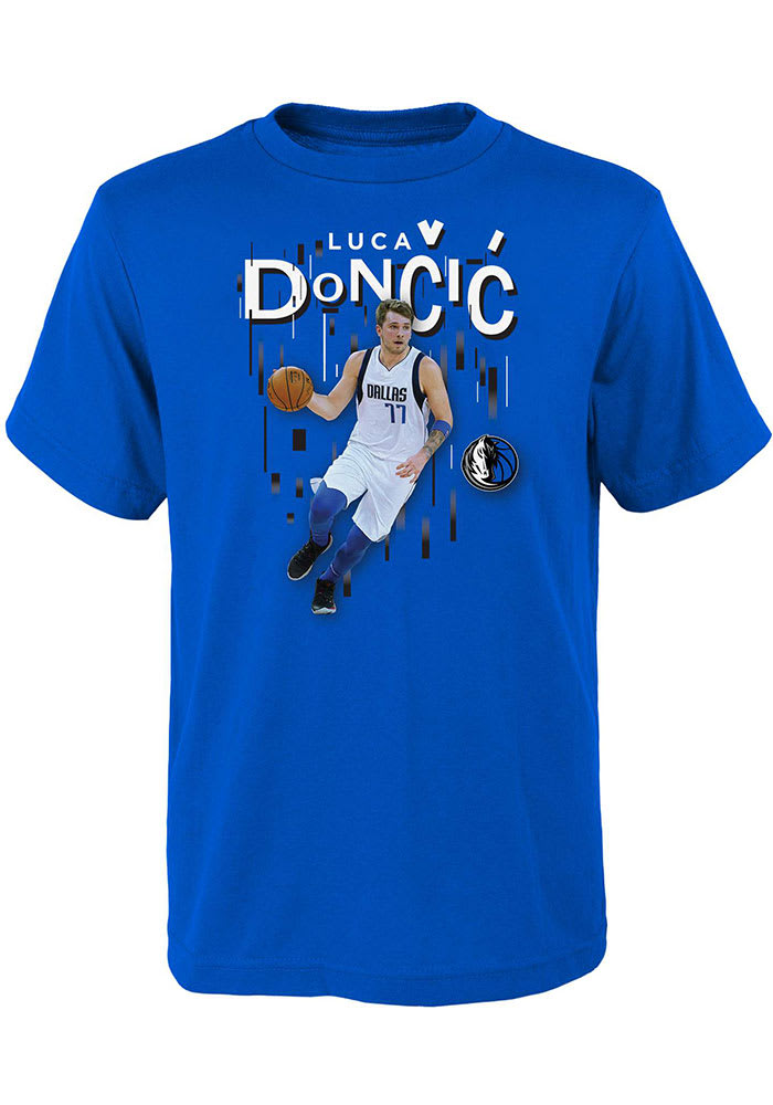 Luka Doncic Dallas Mavericks Youth Blue Special Delivery Player Tee