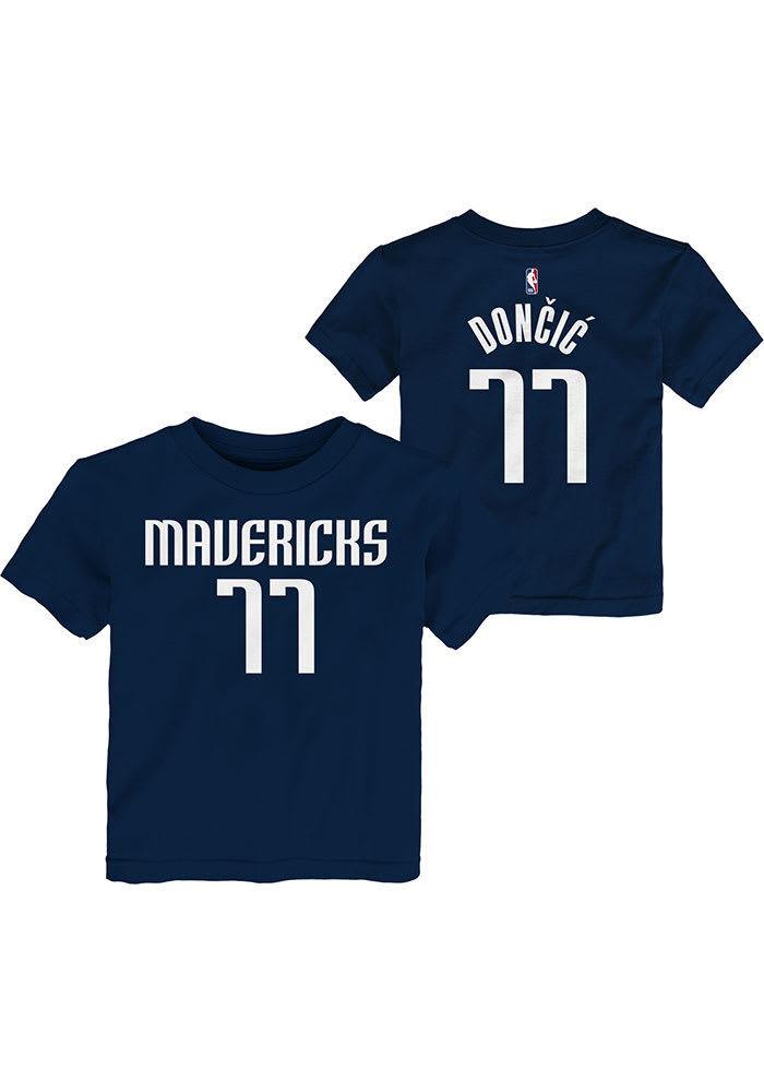 Luka Doncic Dallas Mavericks Toddler Navy Blue Name Number Short Sleeve Player T Shirt