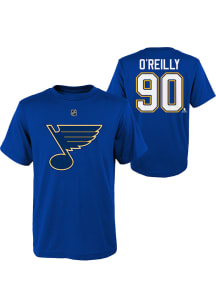 Ryan O'Reilly St Louis Blues Youth Blue Name and Number Player Tee