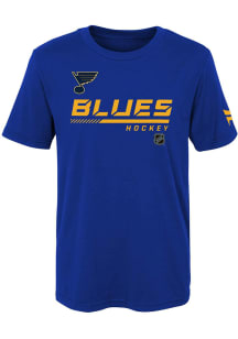St Louis Blues Boys Blue Authentic Pro Short Sleeve T-Shirt