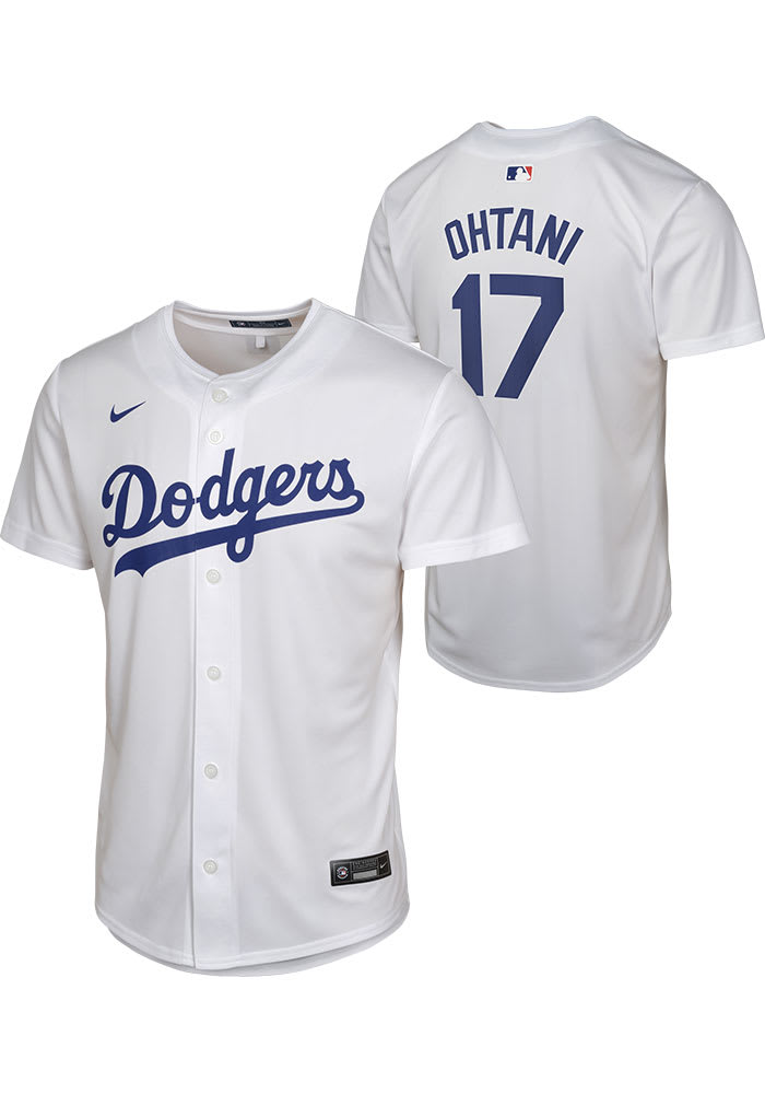 Los Angeles Dodgers Shohei Ohtani Youth White Home Game Baseball