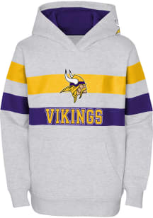 Minnesota Vikings Youth Grey Dynamic Duo Long Sleeve Hoodie