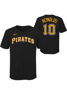 Bryan Reynolds Pittsburgh Pirates Youth Black Name and Number Player Tee