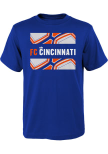 FC Cincinnati Youth Blue Supermo Short Sleeve T-Shirt
