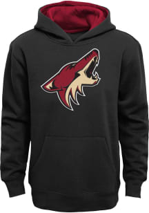 Arizona Coyotes Boys Black Prime Long Sleeve Hooded Sweatshirt