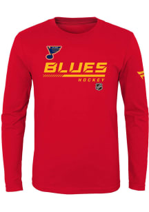St Louis Blues Youth Red Special Edition Authentic Pro Long Sleeve T-Shirt