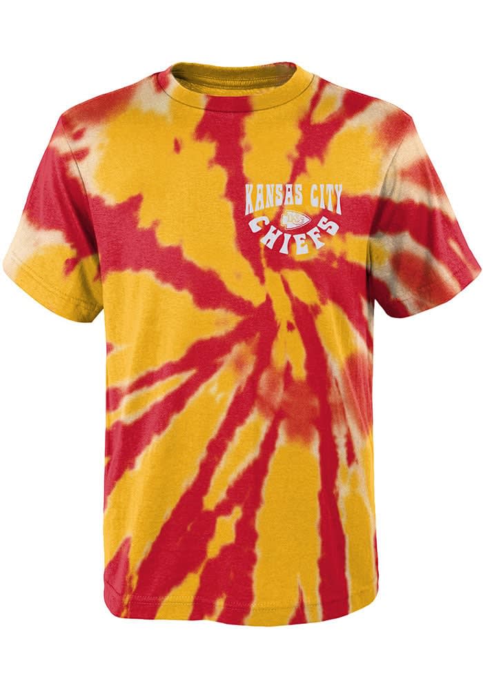 Outerstuff Youth Patrick Mahomes Red Kansas City Chiefs Tie-dye