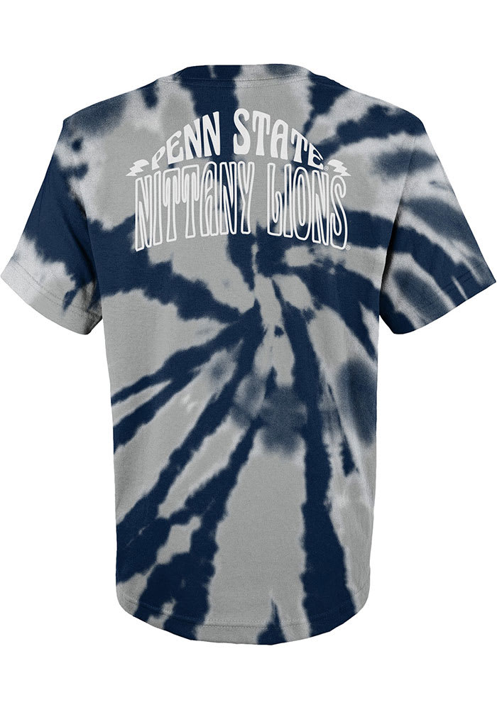 Penn State Nittany Lions Boys Navy Blue Pennant Tie Dye Short Sleeve T-Shirt