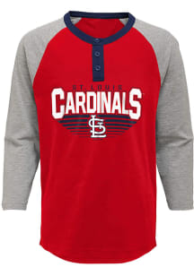 St Louis Cardinals Youth Red Still the Best Long Sleeve Fashion T-Shirt