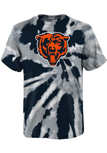 Chicago Bears Youth Navy Blue Tie Dye Primary Logo Short Sleeve T-Shirt