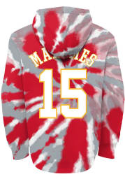 Patrick Mahomes Outer Stuff Kansas City Chiefs Youth Tie Dye NN Long Sleeve Player Hoodie Red