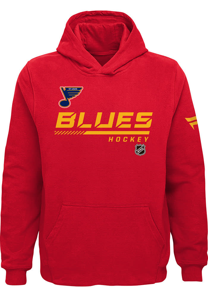 St Louis Blues Youth Red Special Edition Authentic Pro Long Sleeve Hoodie