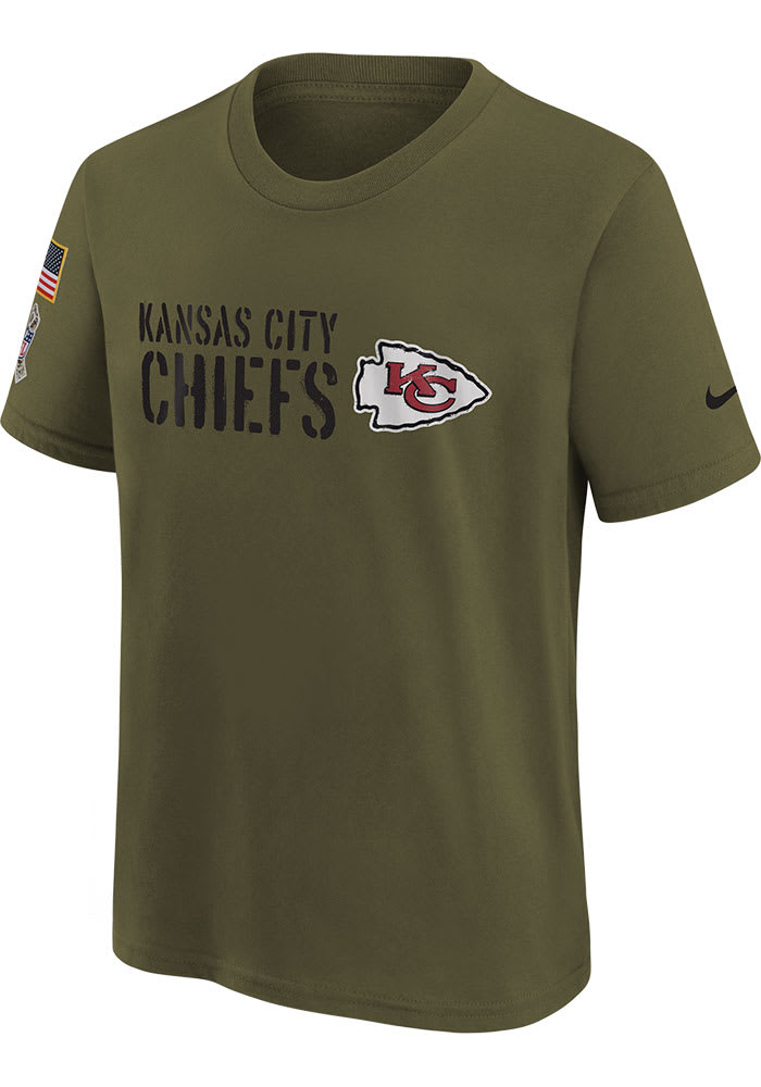 Kansas City Chiefs Youth Cross Pattern T-Shirt - Red/Gold