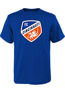 FC Cincinnati Youth Blue Primary Logo Short Sleeve T-Shirt