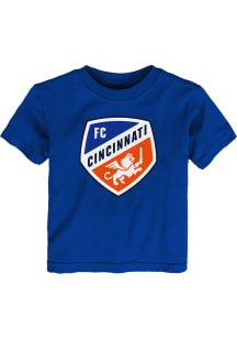 FC Cincinnati Toddler Blue Primary Logo Short Sleeve T-Shirt