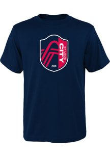 St Louis City SC Youth Navy Blue Our City Short Sleeve T-Shirt