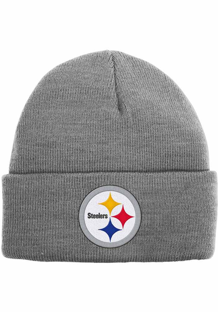 Pittsburgh Steelers Men's 47 White Bering Pom Knit Hat