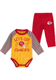 Kansas City Chiefs Infant Red Touchdown Set Top and Bottom
