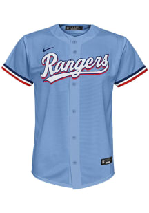 Nike Texas Rangers Boys Light Blue Alternate Baseball Jersey