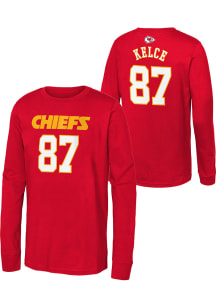 Travis Kelce Kansas City Chiefs Youth Red Player Player Tee