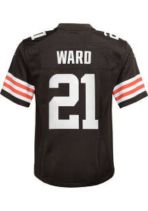 Denzel Ward Cleveland Browns Youth Brown Nike Gameday Football Jersey