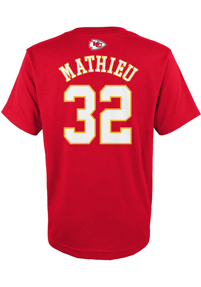 Tyrann Mathieu Kansas City Chiefs Youth Red Name and Number Player Tee