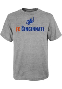 FC Cincinnati Youth Grey CTN Short Sleeve T-Shirt