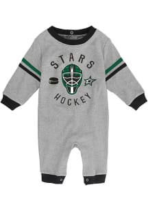 Dallas Stars Baby Grey Masked Defenders Long Sleeve One Piece