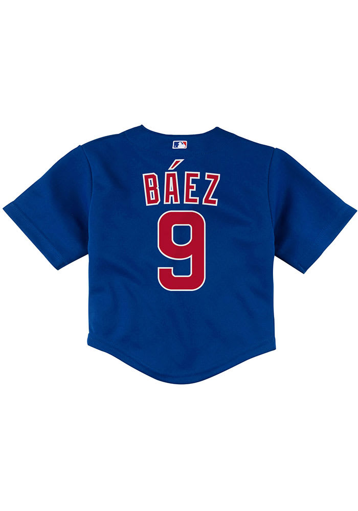 Javier Baez Puerto Rico Baseball Majestic 2017 World Baseball Classic Name  & Number T-Shirt - Red