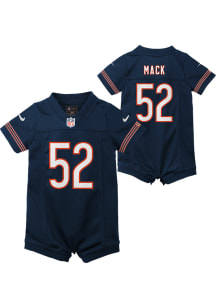 Khalil Mack Chicago Bears Baby Navy Blue Nike Game Romper Football Jersey
