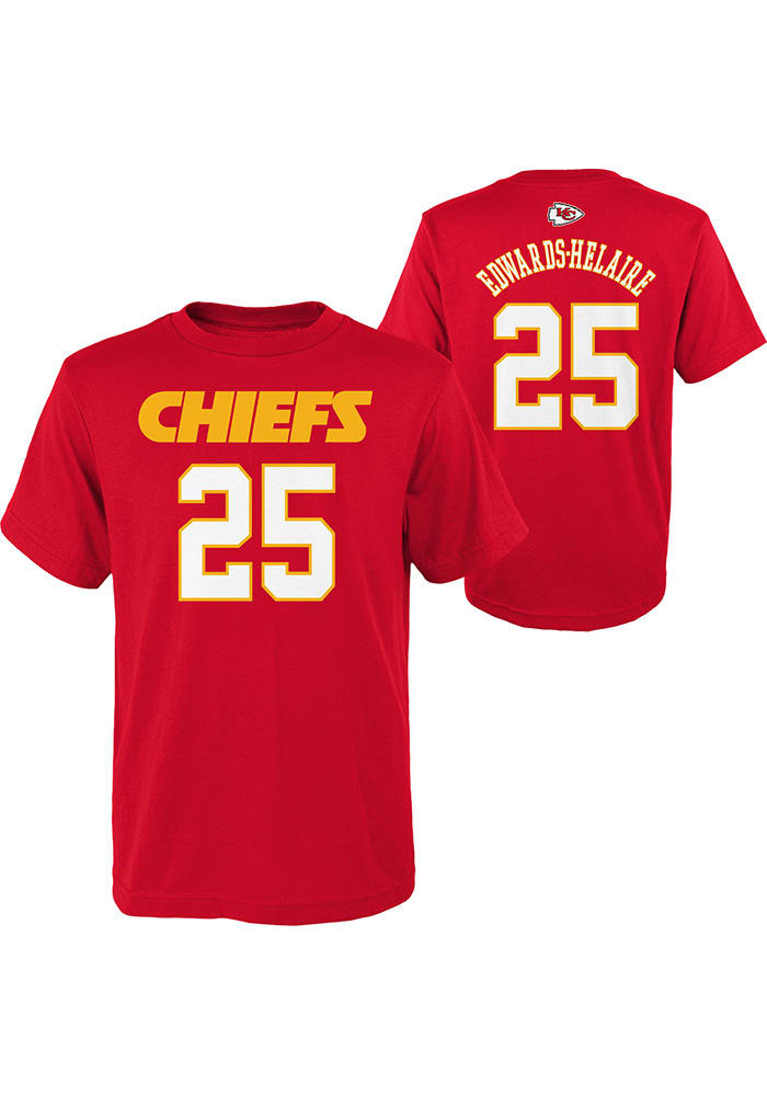Clyde Edwards-Helaire Kansas City Chiefs Youth Red Mainliner NN Player Tee