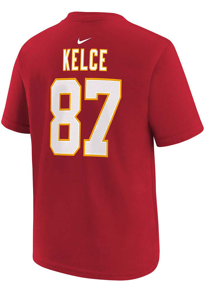 Travis Kelce Kansas City Chiefs Nike Youth Color Rush Player Pride Name &  Number T-Shirt - Red