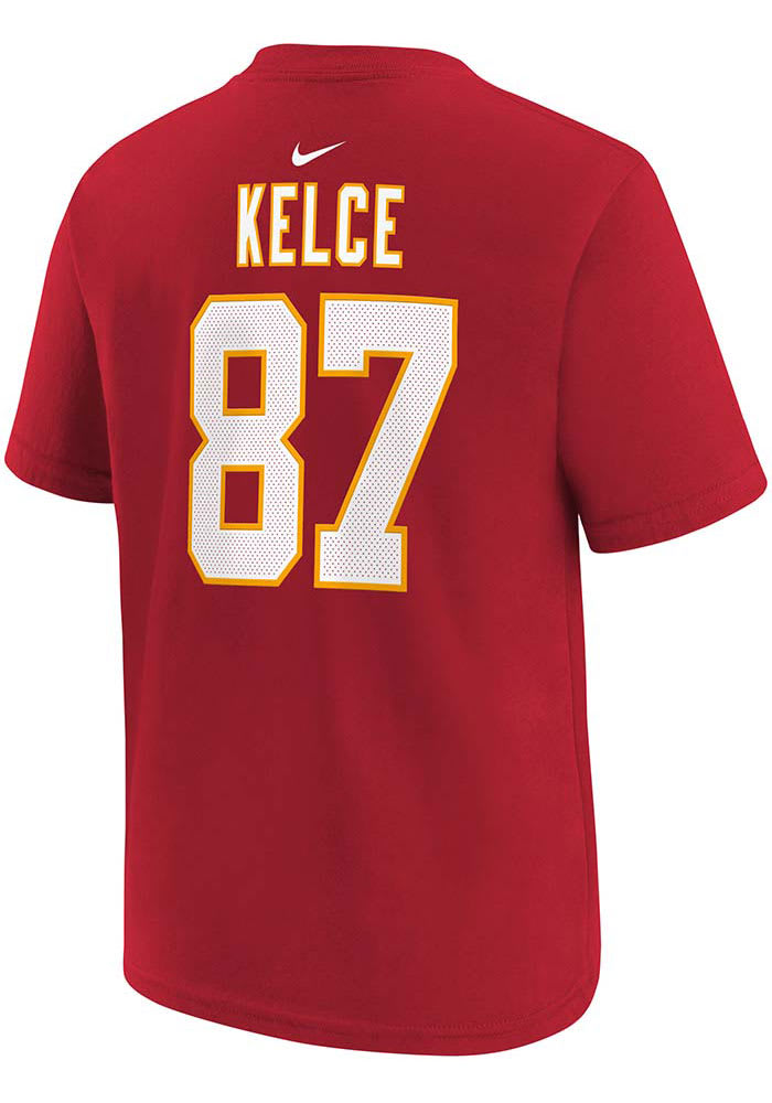 Travis Kelce Kansas City Chiefs Youth Red NN Player Tee