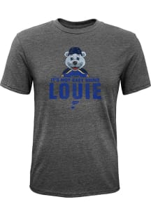 Louie  Outer Stuff St Louis Blues Youth Grey Its Not Easy Being Louie Short Sleeve Fashion T-Shi..