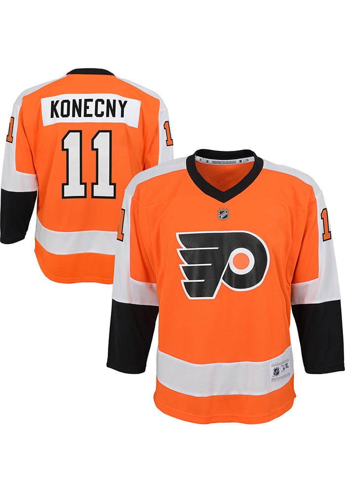 Philadelphia Flyers Jersey Mens Travis Konecny #11 XL orange