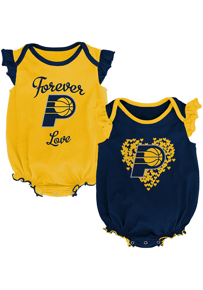 Indiana Pacers Baby Navy Blue Celebration Set One Piece