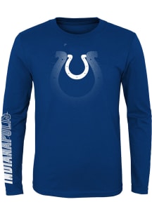Indianapolis Colts Youth Blue Platinum Long Sleeve T-Shirt