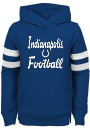 Indianapolis Colts Girls Blue Claim to Fame Long Sleeve Hooded Sweatshirt