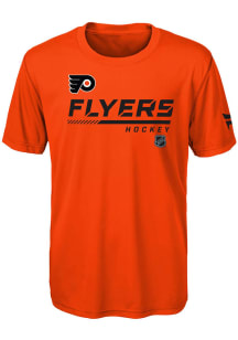 Philadelphia Flyers Youth Orange Authentic Pro Short Sleeve T-Shirt