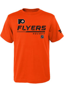 Philadelphia Flyers Youth Orange Authentic Pro Short Sleeve T-Shirt