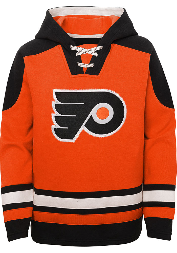 Philadelphia Flyers Youth Orange Ageless Long Sleeve Hoodie