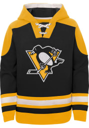 Pittsburgh Penguins Youth Black Ageless Long Sleeve Hoodie