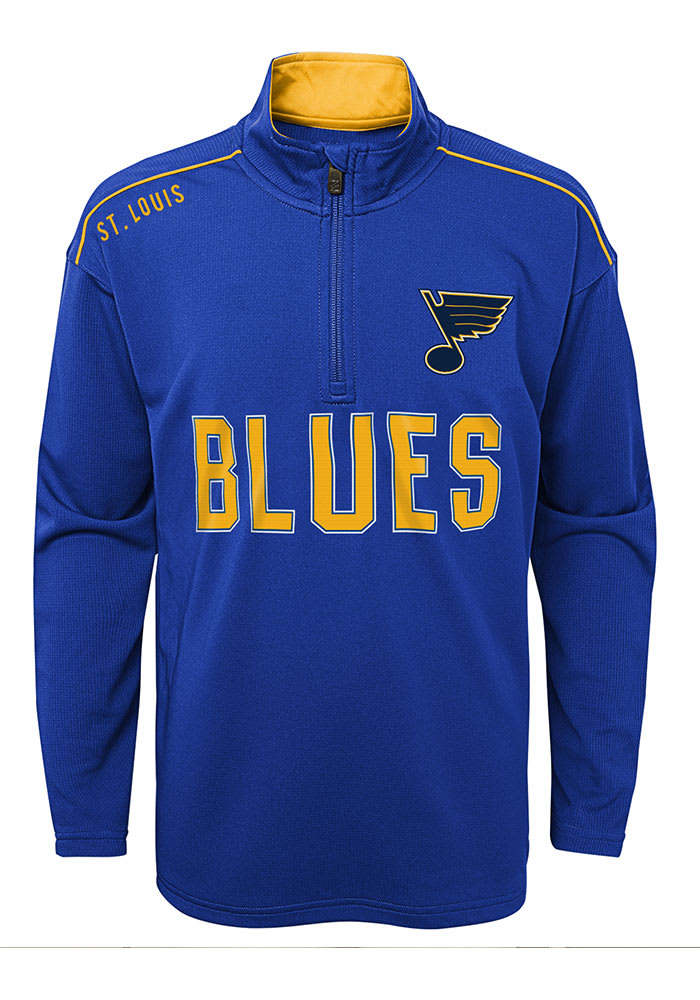 Outerstuff Undisputed Long Sleeve Crew Tee - St. Louis Blues - Youth